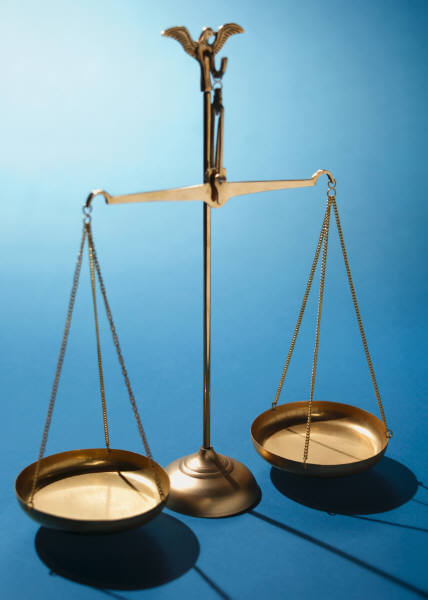 Scales of Justice Stock Photo